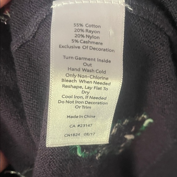 Talbots Womens P‎ Holiday Christmas Ski Sweater Cardigan Beaded & Embroidered - Picture 2 of 9